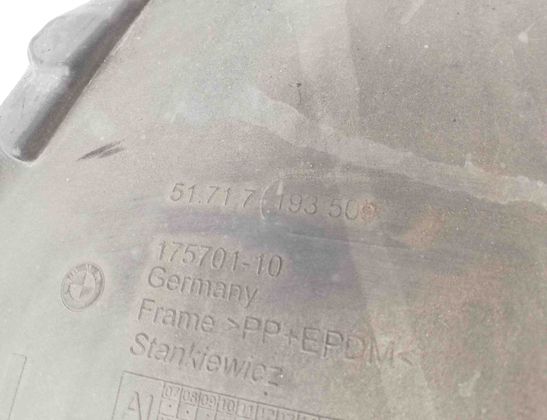 BMW 5 Series Gran Turismo F07 (2010-2017) Partie avant du garde-boue intérieur avant gauche 7193509 14696532